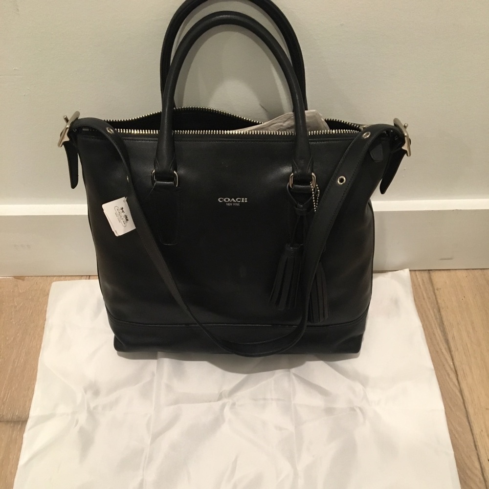 NWT coach purse, Heritage Rory, black leather